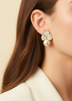 Pearl Fleur Earrings