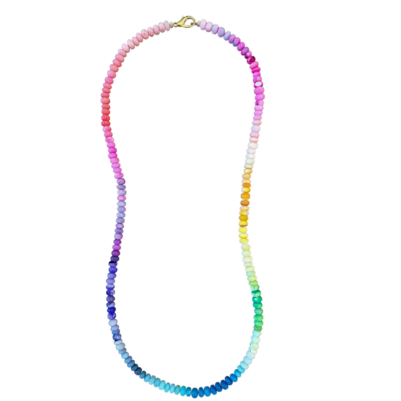 Rainbow Candy Necklace-36"