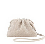 Woven Cloud Clutch - Ivory - wholesale