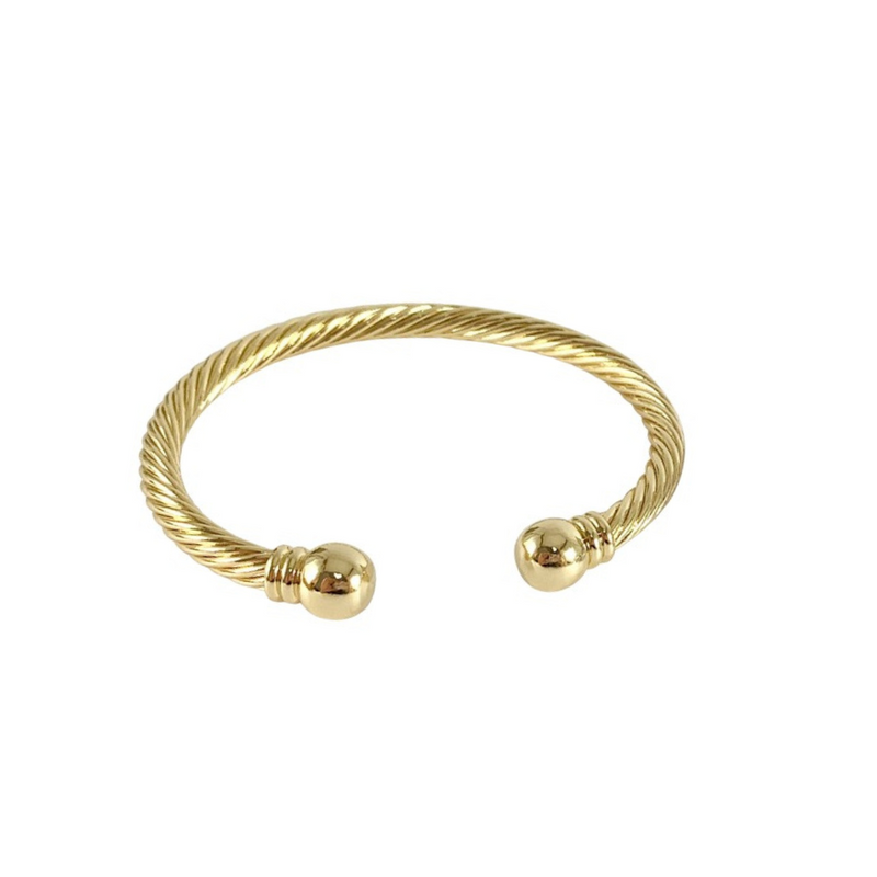 Cable Cuff-gold