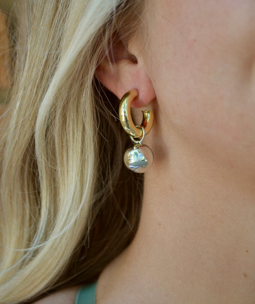 Drop Everything Hoops - Mixed Metal