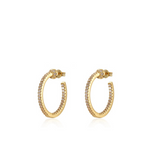 Perfect Pave Hoops (small)