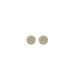 Micro Pave Circle Studs