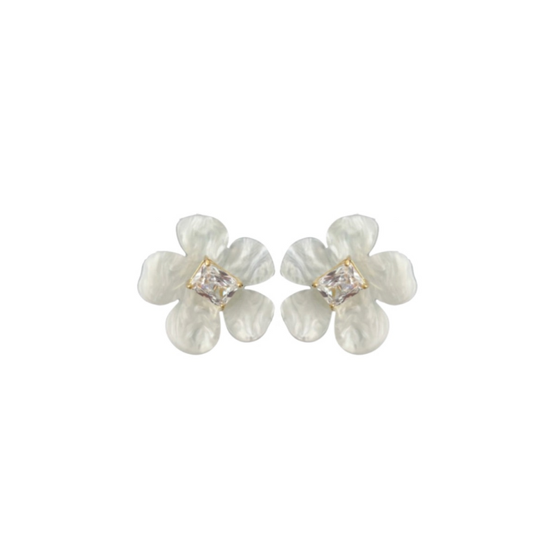 Floral Shell Studs