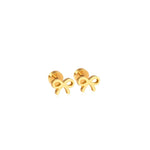 Golden Bow Studs (case pack of 2)-wholesale