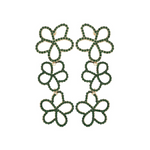 Pave Posey Drops-emerald