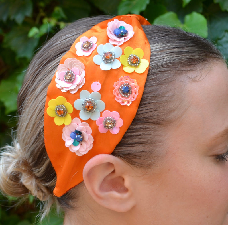 In Bloom Headband - orange