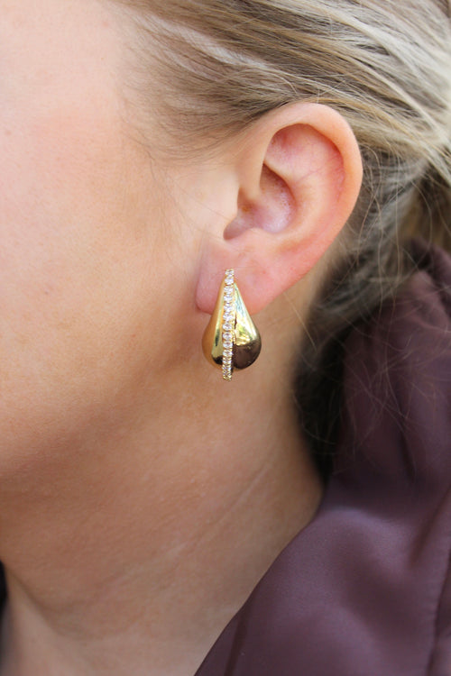 Rhinestone Teardrop