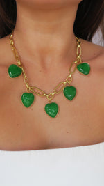 Lovers Lane Charm Necklace - Emerald