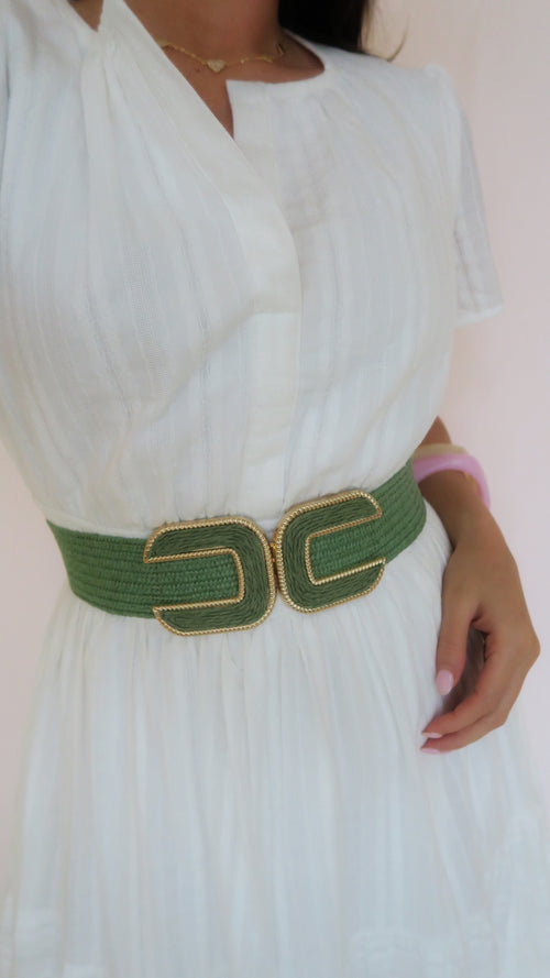 Double C Belt - Green
