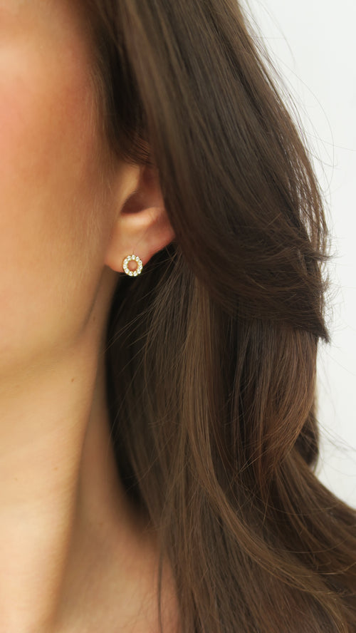 Micro Pave O Studs