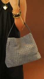 Woven Marin Bag - Grey Denim