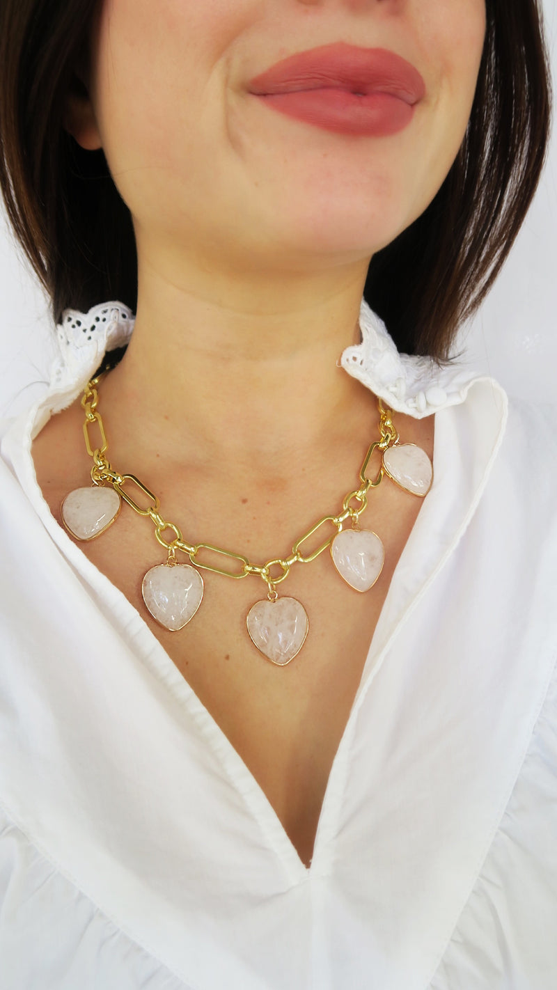 Lovers Lane Charm Necklace - Ivory