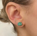 Freeform Turquoise Studs