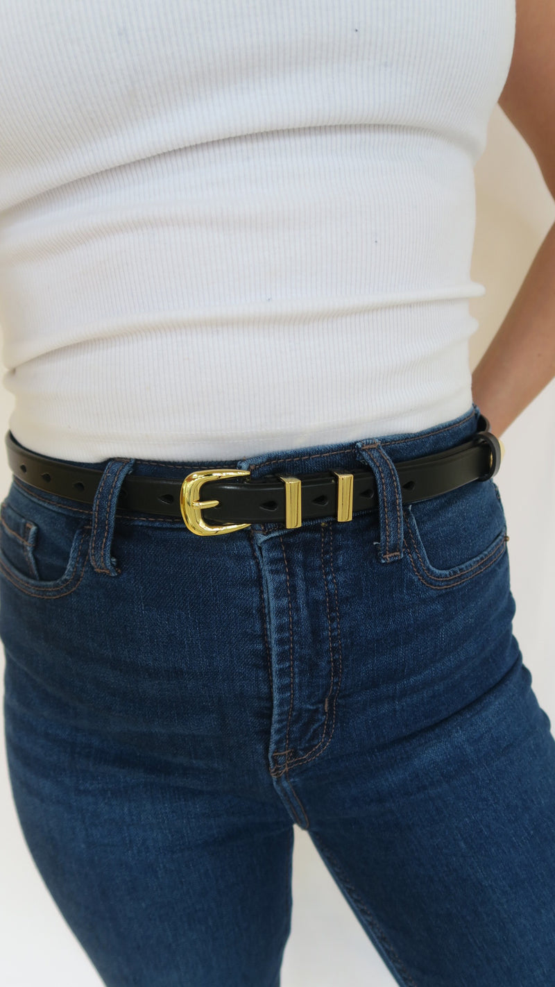 Sleek and Chic Belt - Black