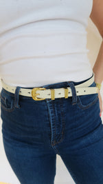 Sleek and Chic Belt - Ivory