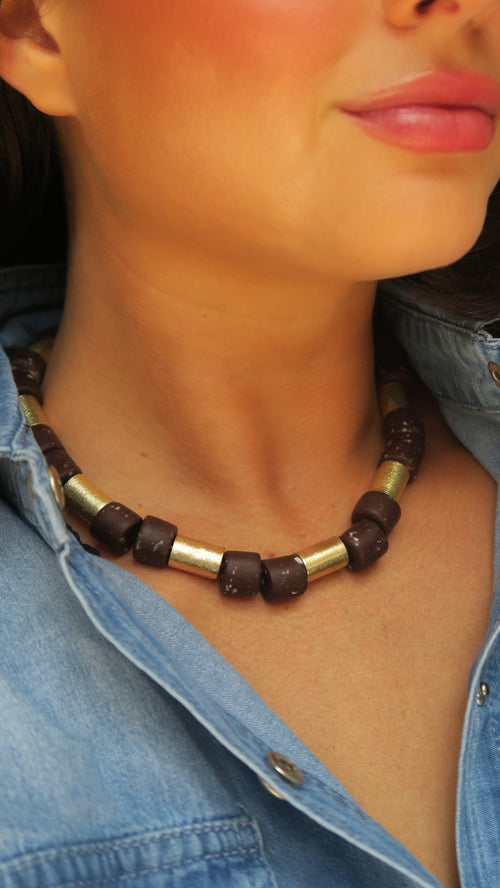 Ramos Collar - Burgundy