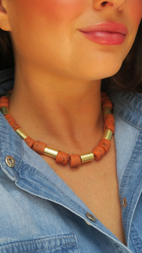 Ramos Collar - Deep Orange