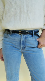Woven Dollor Belt - Black