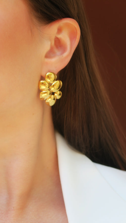 Gold Cluster Statement Studs