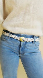 Braided Beatrice Belt - Ivory