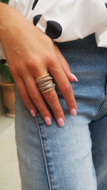 Grande Twisted Luxe Ring-Mixed Metal