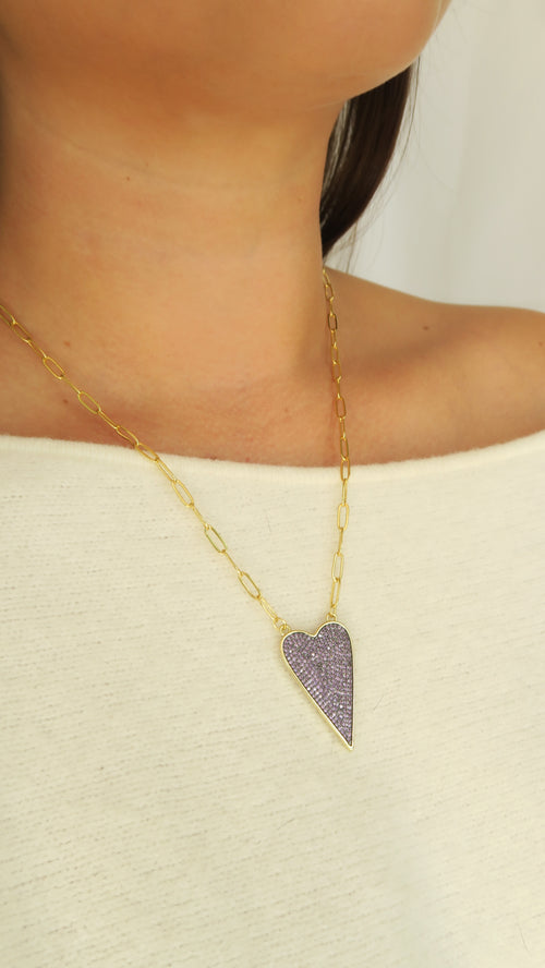 True Love Necklace - Purple