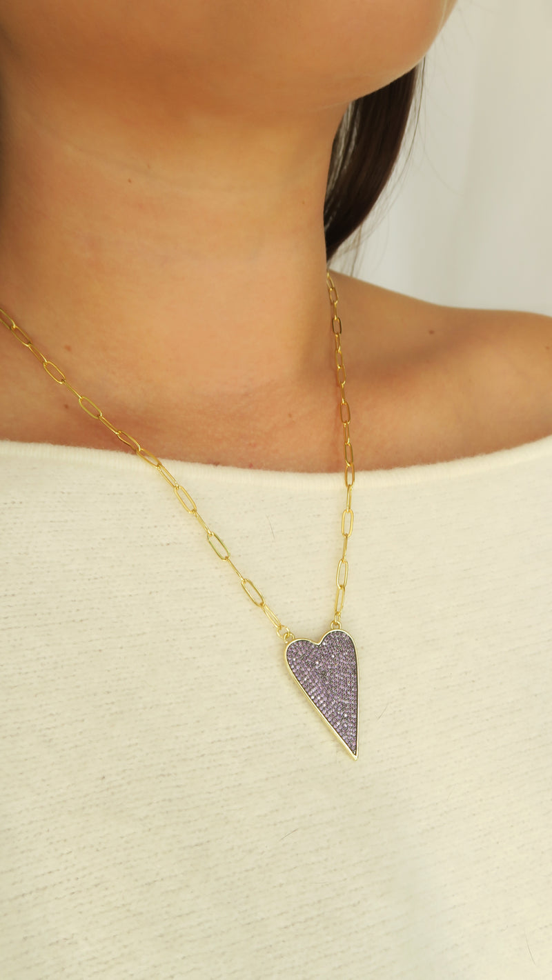 True Love Necklace - Purple