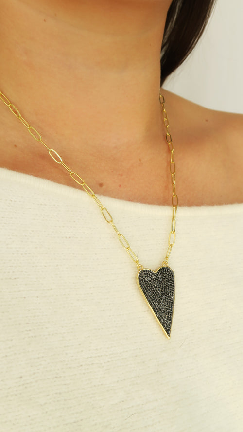 True Love Necklace - Black