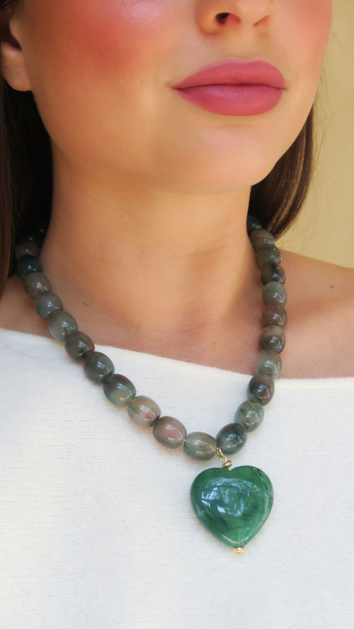 Amour Necklace - Green
