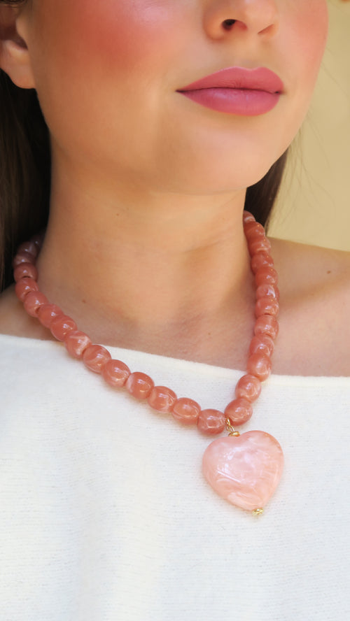 Amour Necklace - Pink
