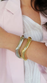 The Wave Cuff - Gold