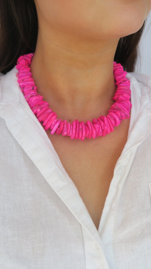 La Jolla Collar - Hot Pink