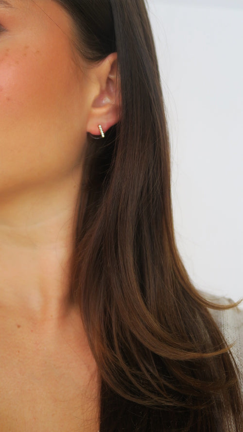 Micro Pave Bar Studs