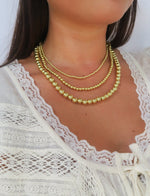 Gold Ball and Chain Necklace (sold individually)- more sizes