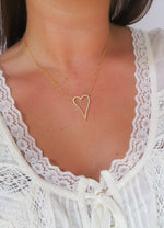 Open Heart Necklace