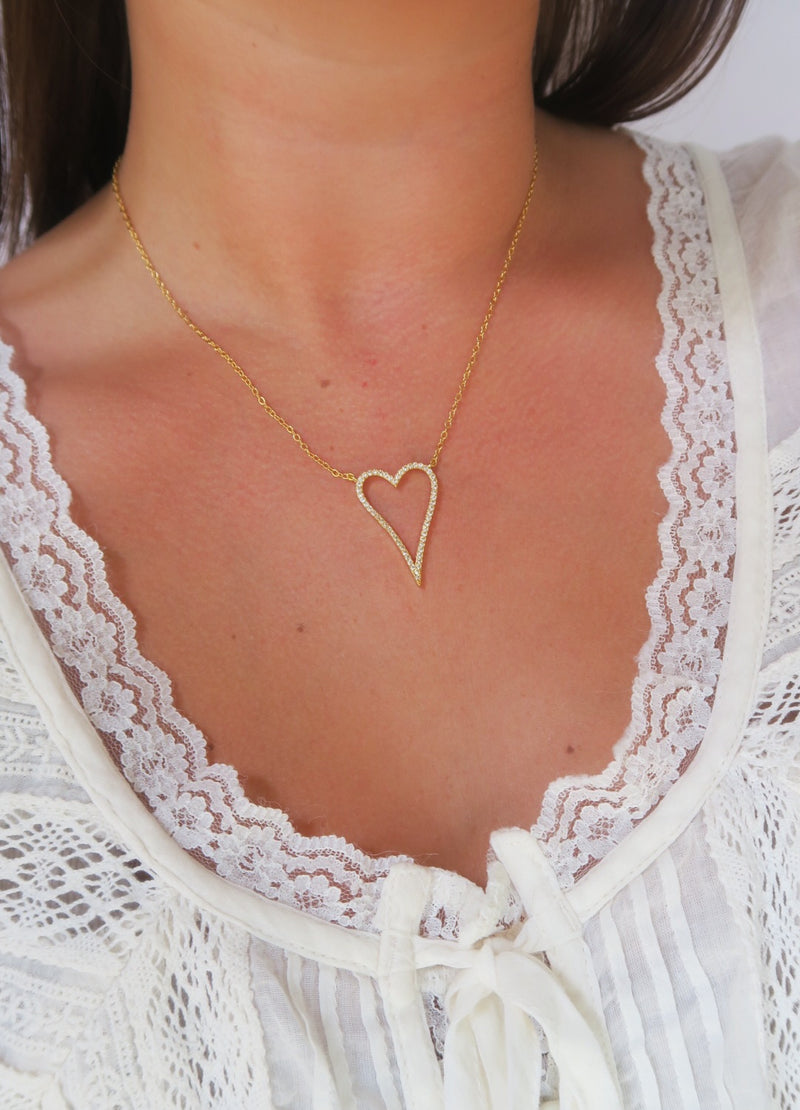 Open Heart Necklace