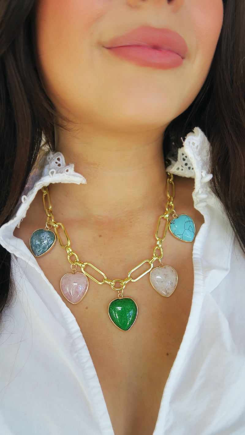 Lovers Lane Charm Necklace - Multi