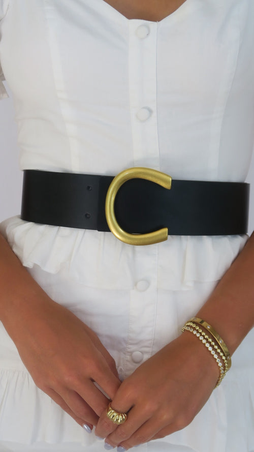Horseshoe Belt - Black