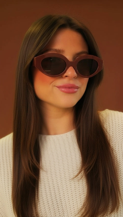 Sorrento Sunglasses - Burgundy - Wholesale