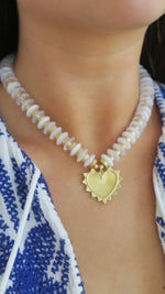 Parker Charm Necklace - White