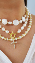 Sea Pearl Gold Chain Necklace