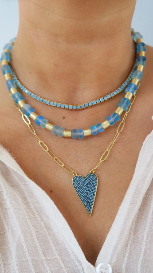 Turquoise Tennis Necklace