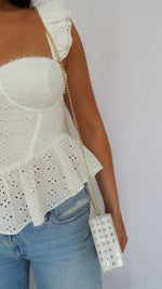 Cane Clutch - white