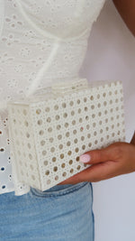 Cane Clutch - white