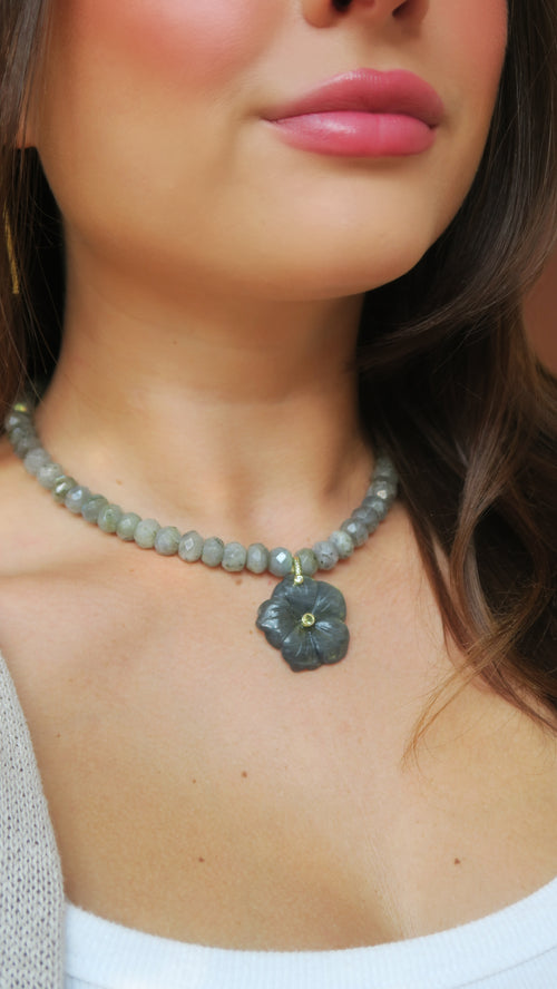 Positano Necklace - Grey