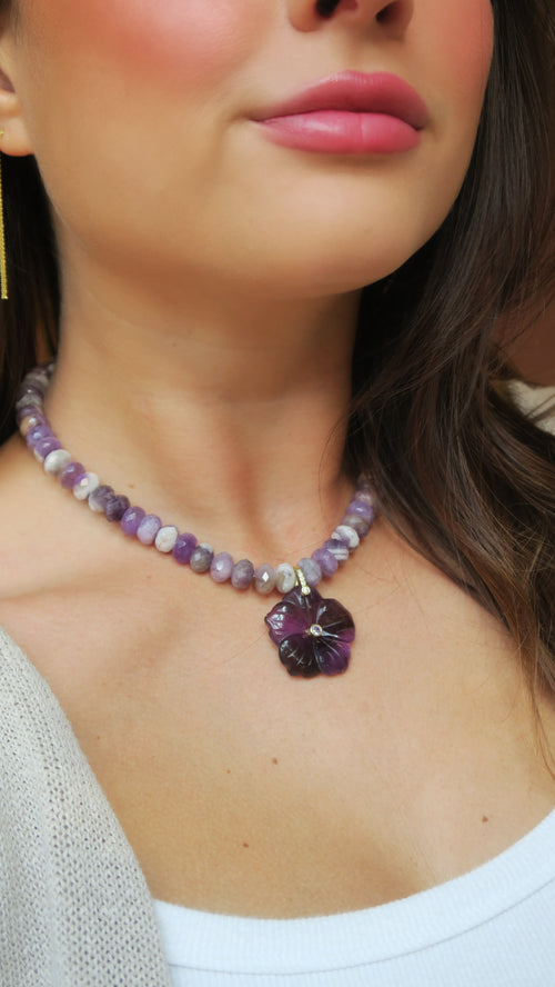 Positano Necklace - Purple
