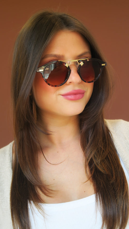 Siesta Sunglasses - Brown and Black