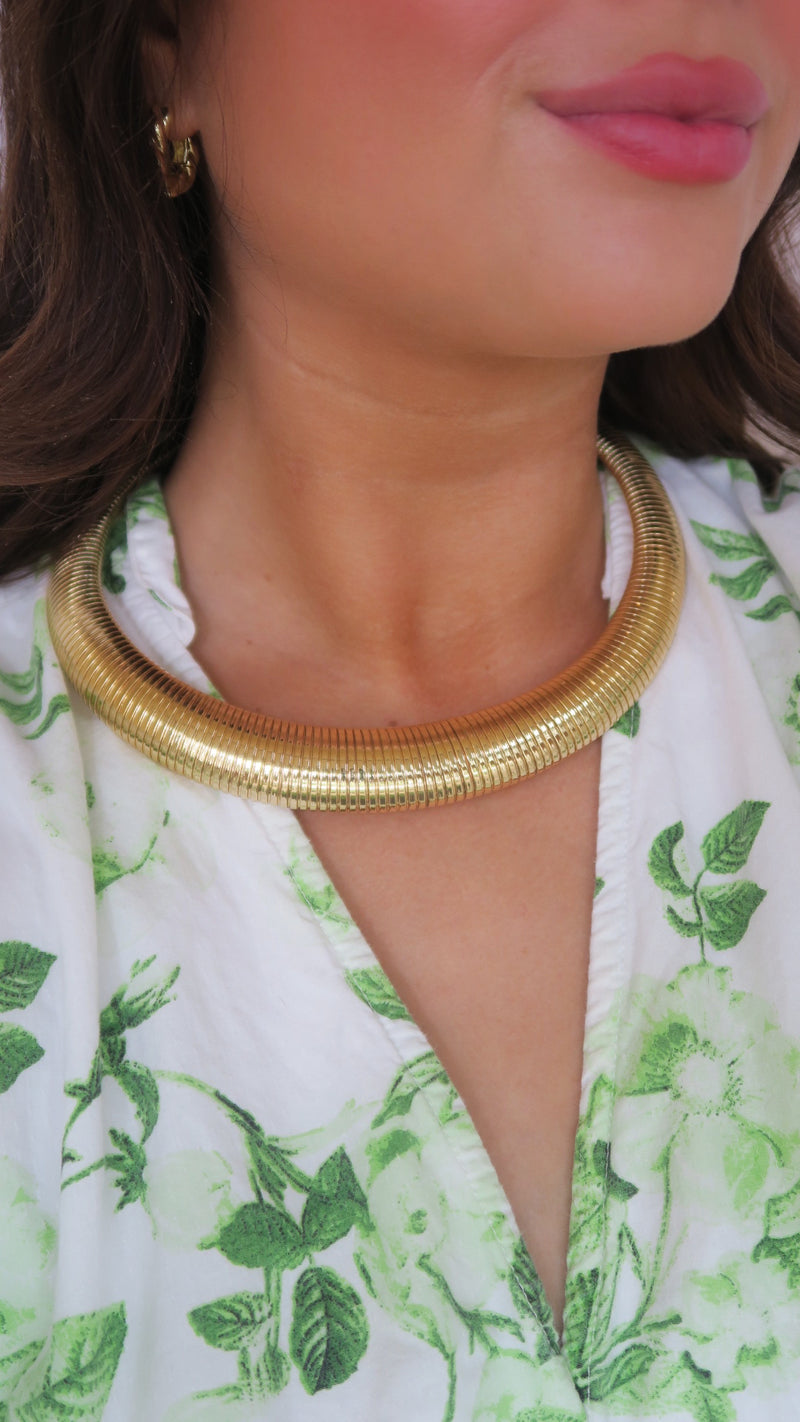 Gold Cobra Necklace