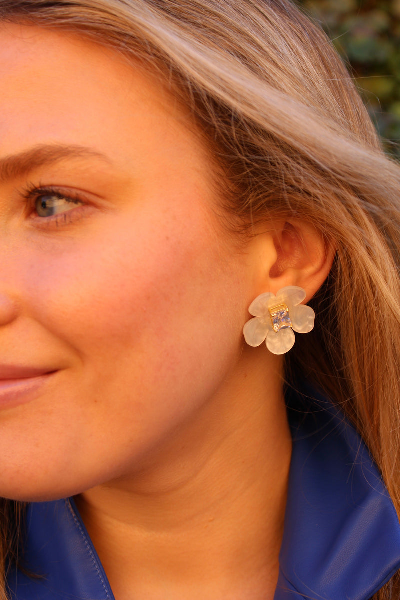 Floral Shell Studs